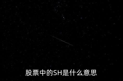 股票中的SH是什么意思