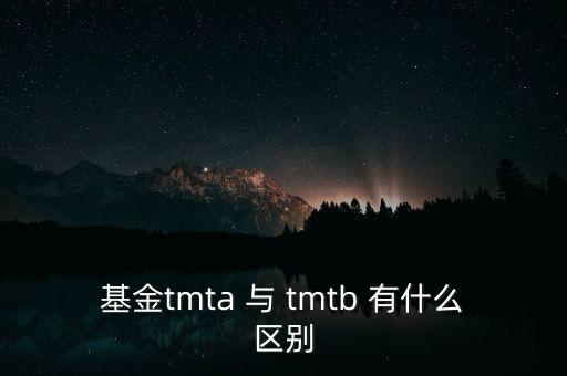 tmta是什么，基金tmta 與 tmtb 有什么區(qū)別