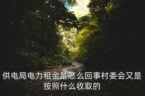 供電局電力租金是怎么回事村委會(huì)又是按照什么收取的