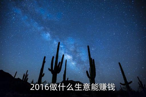 2016做什么生意能賺錢