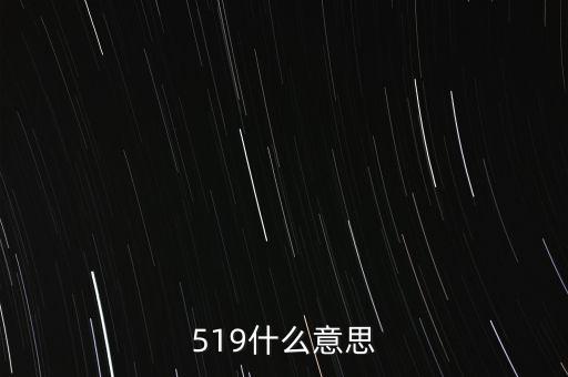 519什么意思