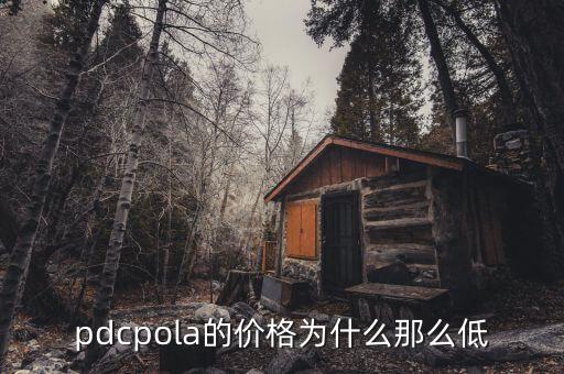 pdcpola的價格為什么那么低