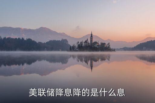 美國降息降什么利率，美聯(lián)儲(chǔ)降息降的是什么息