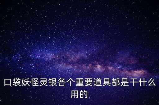 口袋妖怪銀里的元力是干什么用的，口袋妖怪銀 不懂得物品的作用意思1 普力使用招式有作用2