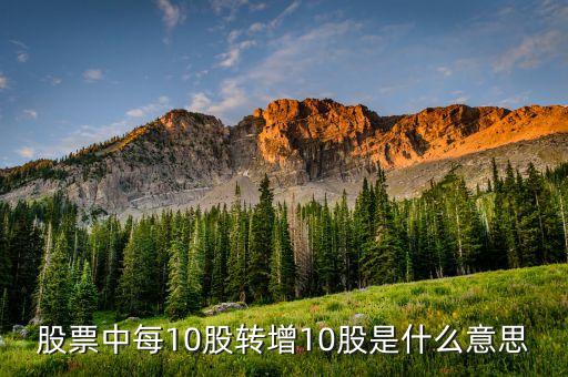 10轉(zhuǎn)增10是什么意思，股票10轉(zhuǎn)10是什么意思