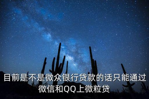 微眾以后什么時候開放貸款，微眾銀行是什么時候推出微粒貸的