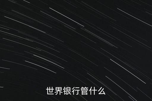 世界銀行的使命和任務是什么，世界銀行管什么