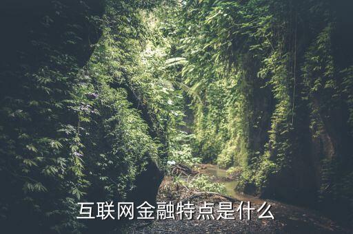 互聯(lián)網(wǎng)金融特點(diǎn)是什么