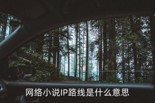 網(wǎng)絡小說IP路線是什么意思