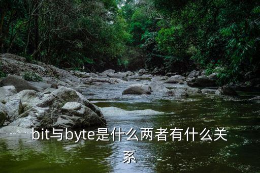 bit與byte是什么兩者有什么關(guān)系