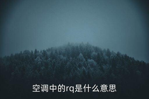 rqfll是什么意思，空調(diào)中的rq是什么意思