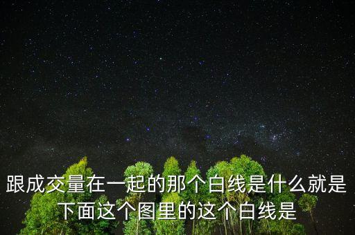 成交量白線是什么意思，跟成交量在一起的那個(gè)白線是什么就是下面這個(gè)圖里的這個(gè)白線是