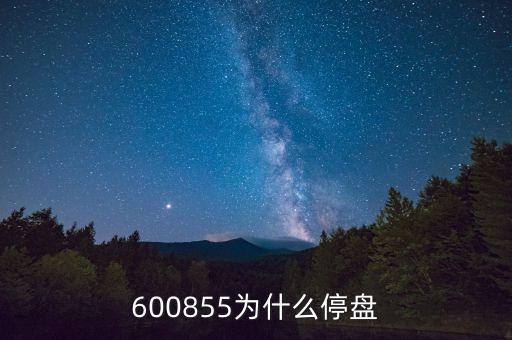 600855為什么停盤