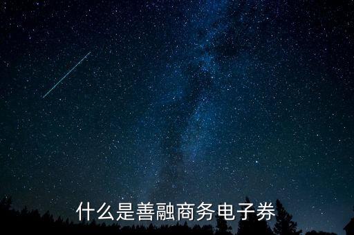 善融商務(wù)電子券是什么，什么是善融電子券