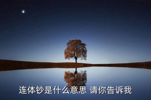 連體鈔是什么意思 請你告訴我