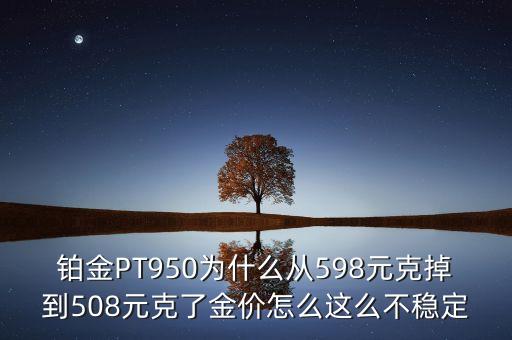 鉑金PT950為什么從598元克掉到508元克了金價(jià)怎么這么不穩(wěn)定