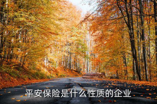 平安保險是什么性質(zhì)的企業(yè)