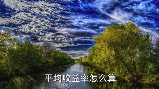  平均收益率怎么算