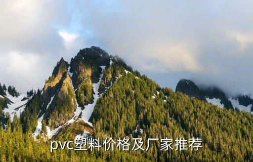 pvc塑料價格及廠家推薦