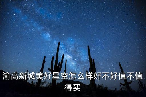 渝高新城美好星空怎么樣好不好值不值得買