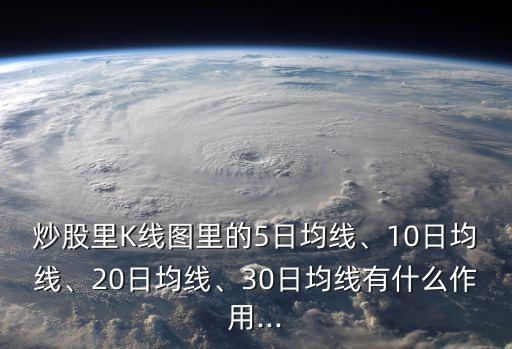 炒股里K線圖里的5日均線、10日均線、20日均線、30日均線有什么作用...