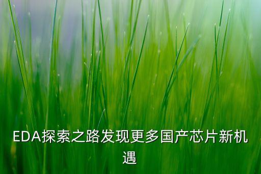 EDA探索之路發(fā)現(xiàn)更多國(guó)產(chǎn)芯片新機(jī)遇