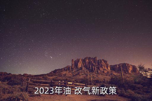 2023年油 改氣新政策