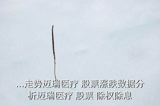 ...走勢(shì)邁瑞醫(yī)療 股票漲跌數(shù)據(jù)分析邁瑞醫(yī)療 股票 除權(quán)除息