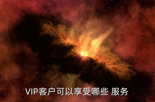 VIP客戶可以享受哪些 服務(wù)