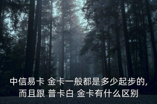 中信銀行信用卡金卡和普卡的區(qū)別,中信信用卡千萬不能查進度