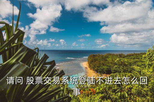 請問 股票交易系統(tǒng)登陸不進(jìn)去怎么回事