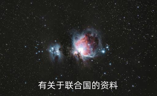 有關于聯(lián)合國的資料