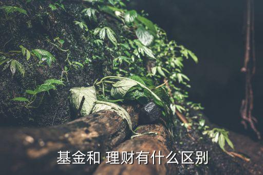  基金和 理財(cái)有什么區(qū)別