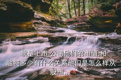 ...就是上市 公司他們的市值,和 融資多少有什么關(guān)系他們是怎么樣從股市...