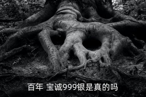 百年 寶誠999銀是真的嗎