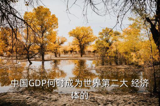 中國(guó)GDP何時(shí)成為世界第二大 經(jīng)濟(jì)體的