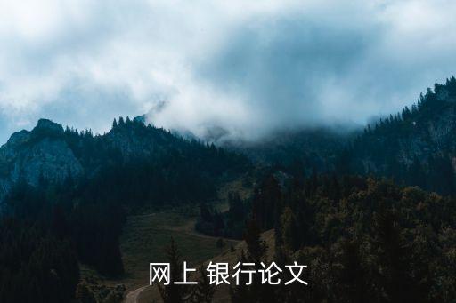 網(wǎng)上 銀行論文