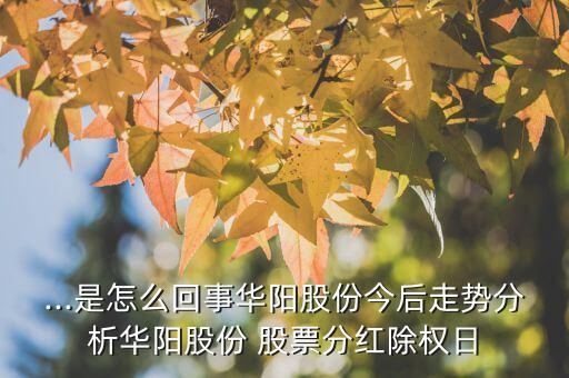 ...是怎么回事華陽(yáng)股份今后走勢(shì)分析華陽(yáng)股份 股票分紅除權(quán)日