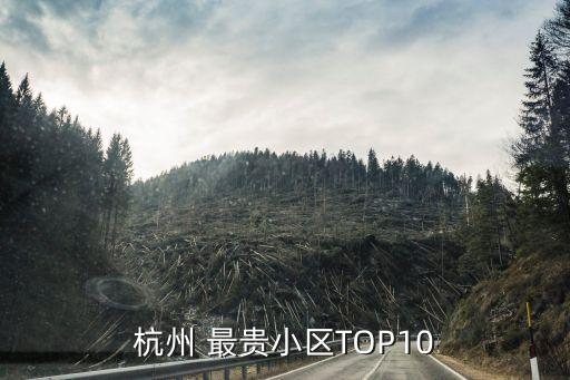 杭州 最貴小區(qū)TOP10