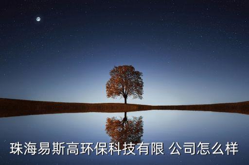 珠海易斯高環(huán)保科技有限 公司怎么樣