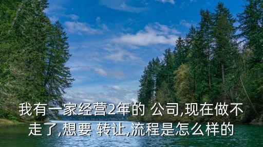 我有一家經(jīng)營2年的 公司,現(xiàn)在做不走了,想要 轉(zhuǎn)讓,流程是怎么樣的