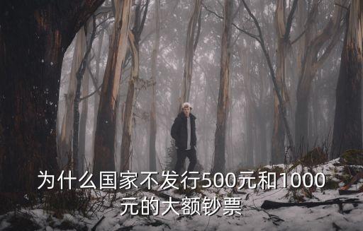 為什么國家不發(fā)行500元和1000元的大額鈔票