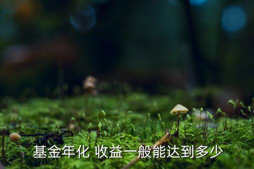  基金年化 收益一般能達(dá)到多少