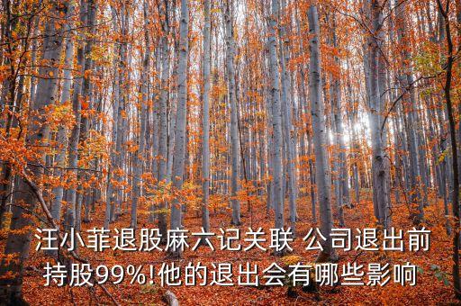  汪小菲退股麻六記關(guān)聯(lián) 公司退出前持股99%!他的退出會有哪些影響