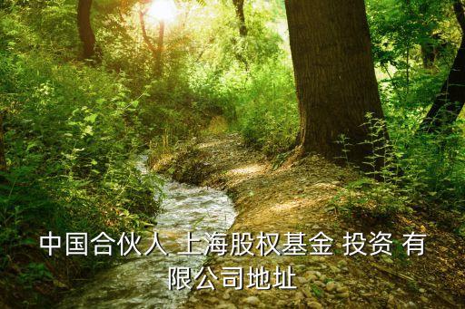 中國合伙人 上海股權(quán)基金 投資 有限公司地址