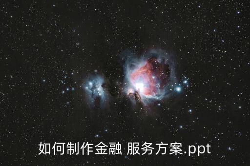 如何制作金融 服務(wù)方案.ppt