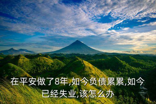 在平安做了8年,如今負(fù)債累累,如今已經(jīng)失業(yè),該怎么辦