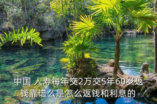 中國 人壽每年交2萬交5年60歲返錢靠譜么是怎么返錢和利息的