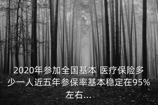 2020年參加全國基本 醫(yī)療保險(xiǎn)多少一人近五年參保率基本穩(wěn)定在95%左右...