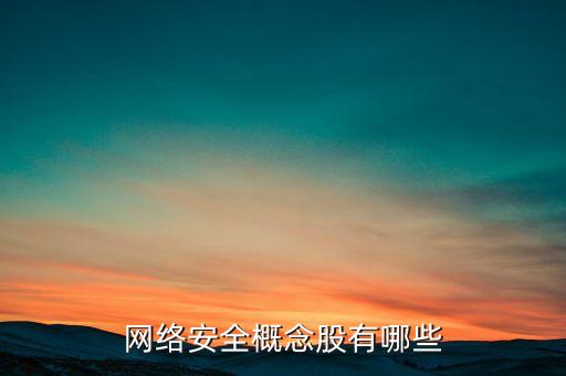 網(wǎng)絡安全概念股有哪些